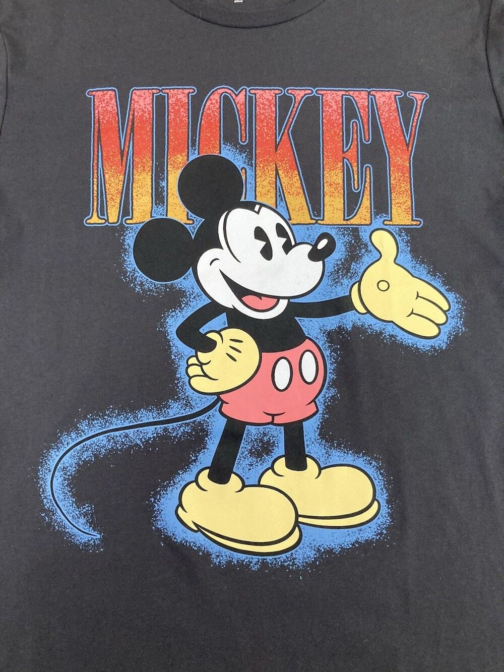 2 Disney Womens XL Graphic Tees Mickey Mouse Grumpy NWOT Cotton Shirts - Picture 3 of 7